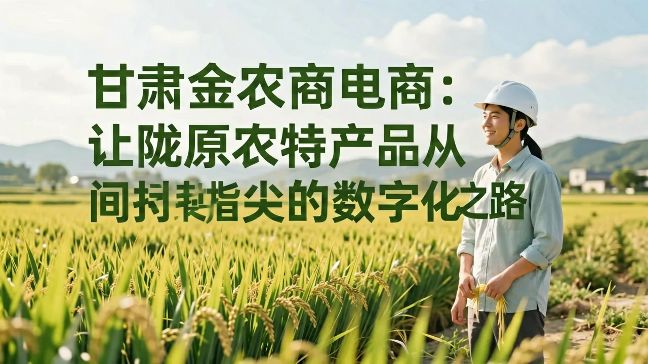 甘肃金农商电商:让陇原农特产品从田间到指尖的数字化之路