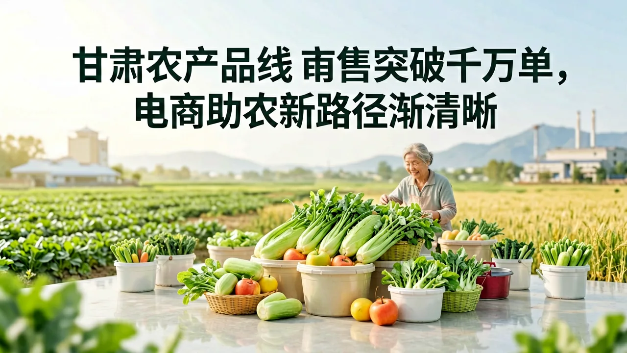 甘肃农产品线上销售突破千万单,电商助农新路径渐清晰